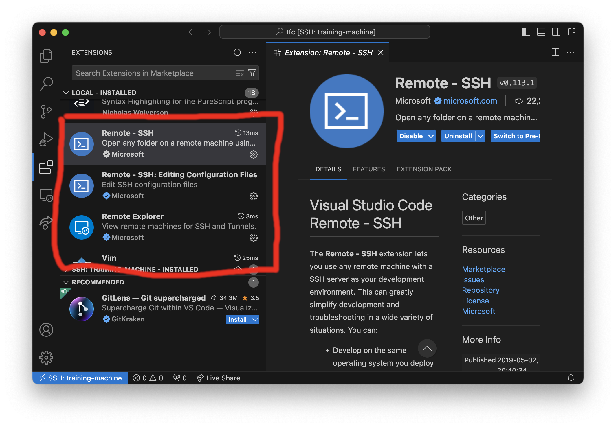 Installable Remote Extensions